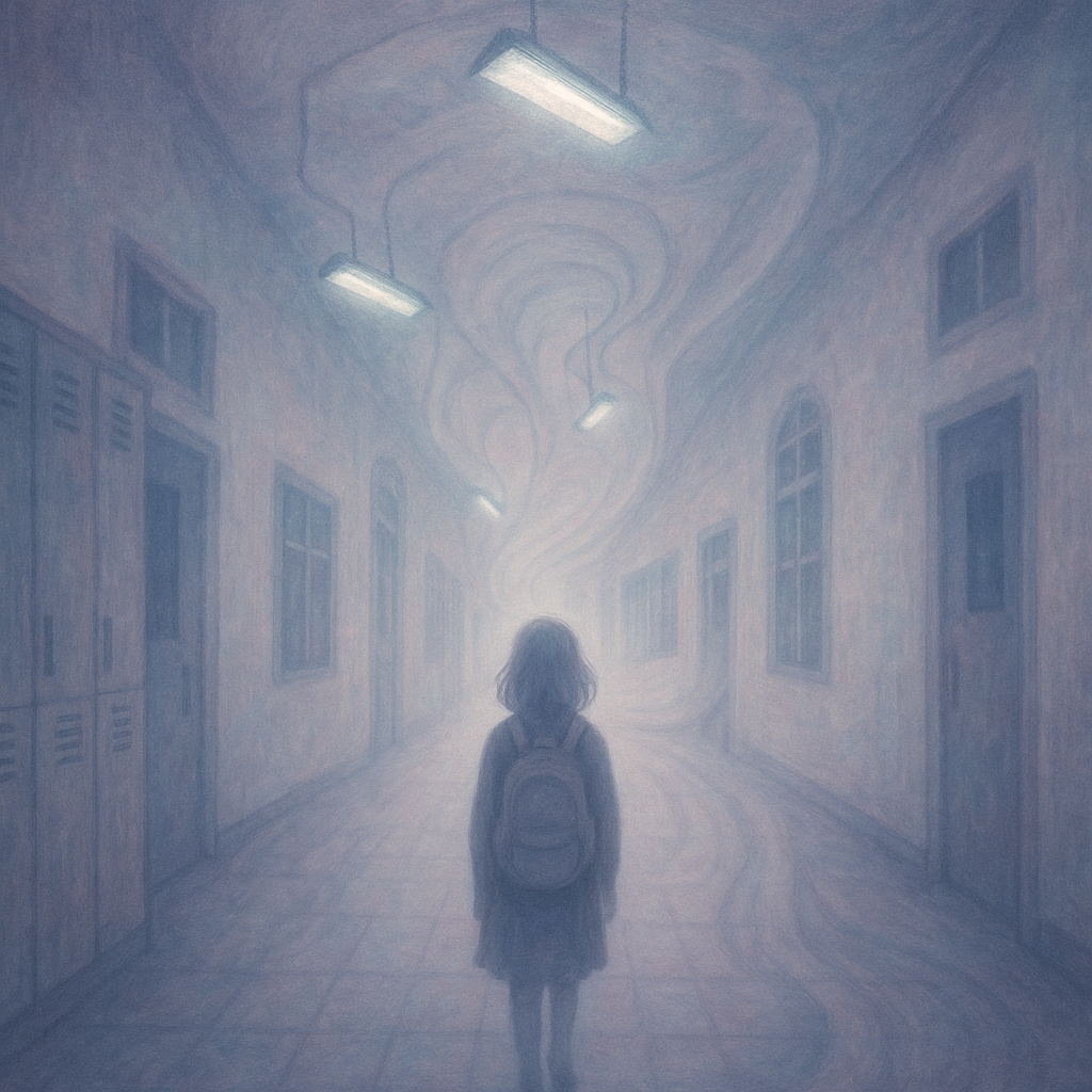 A dream of the abandoned classroom, seen from a Spiritual view