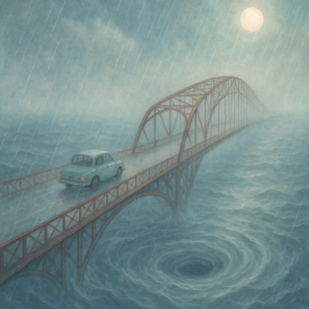 Dream of the stormy bridge through a Other lens