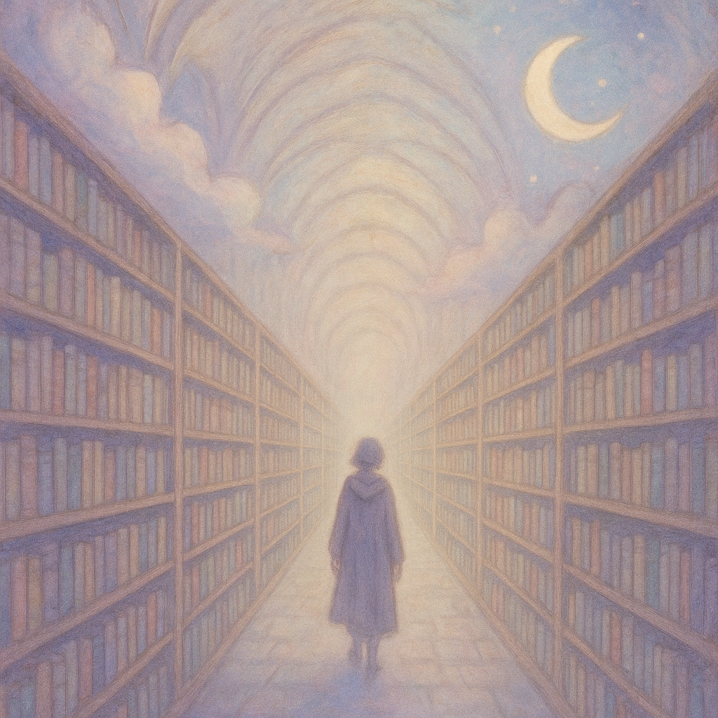 Neutral reflections on a dream about the endless library