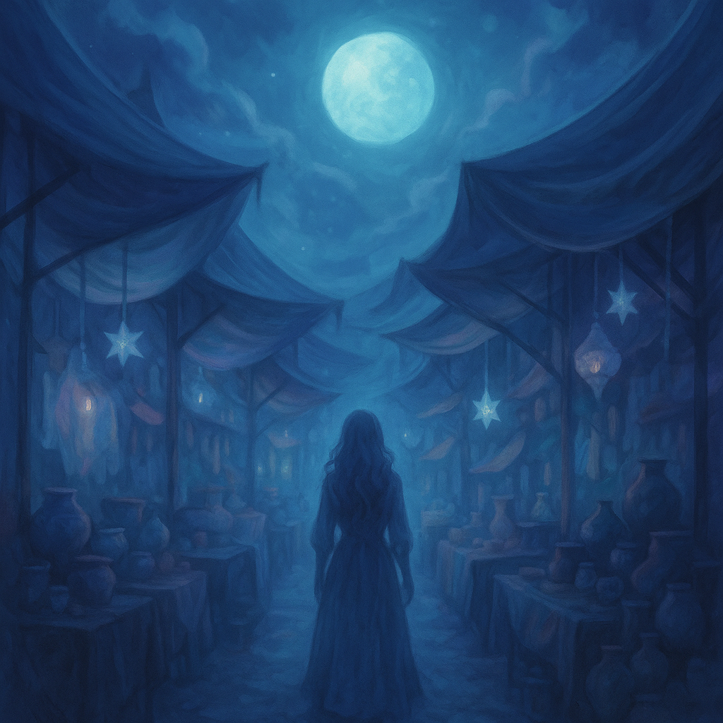 The Buddhist meaning of a dream with the market at night
