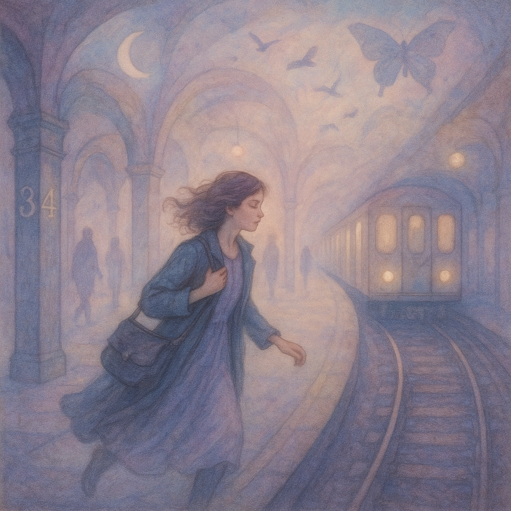 A dream of the flooded subway station, seen from a Hindu view