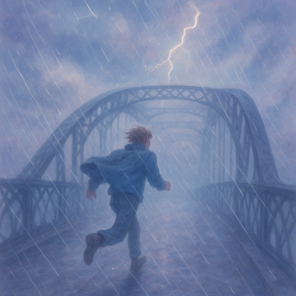 A dream of the stormy bridge, seen from a Hindu view